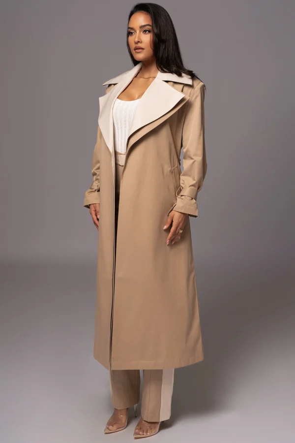 JLUXLABEL Khaki Shona Oversized Coat