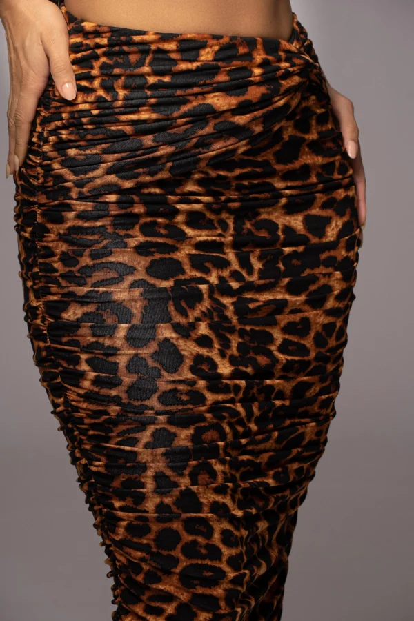 JLUXLABEL Leopard Lead You On Skirt Set