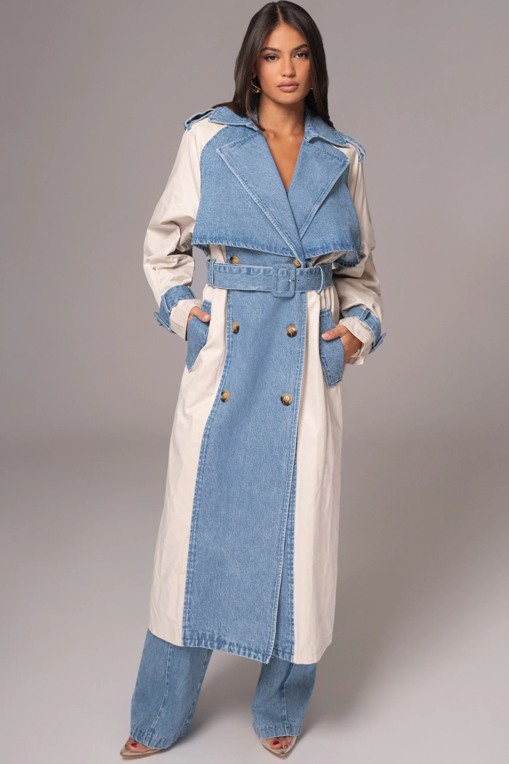 light_wash_denim_leighton_10.webp JLUXLABEL Light Wash Denim Leighton Belted Contrast Coat