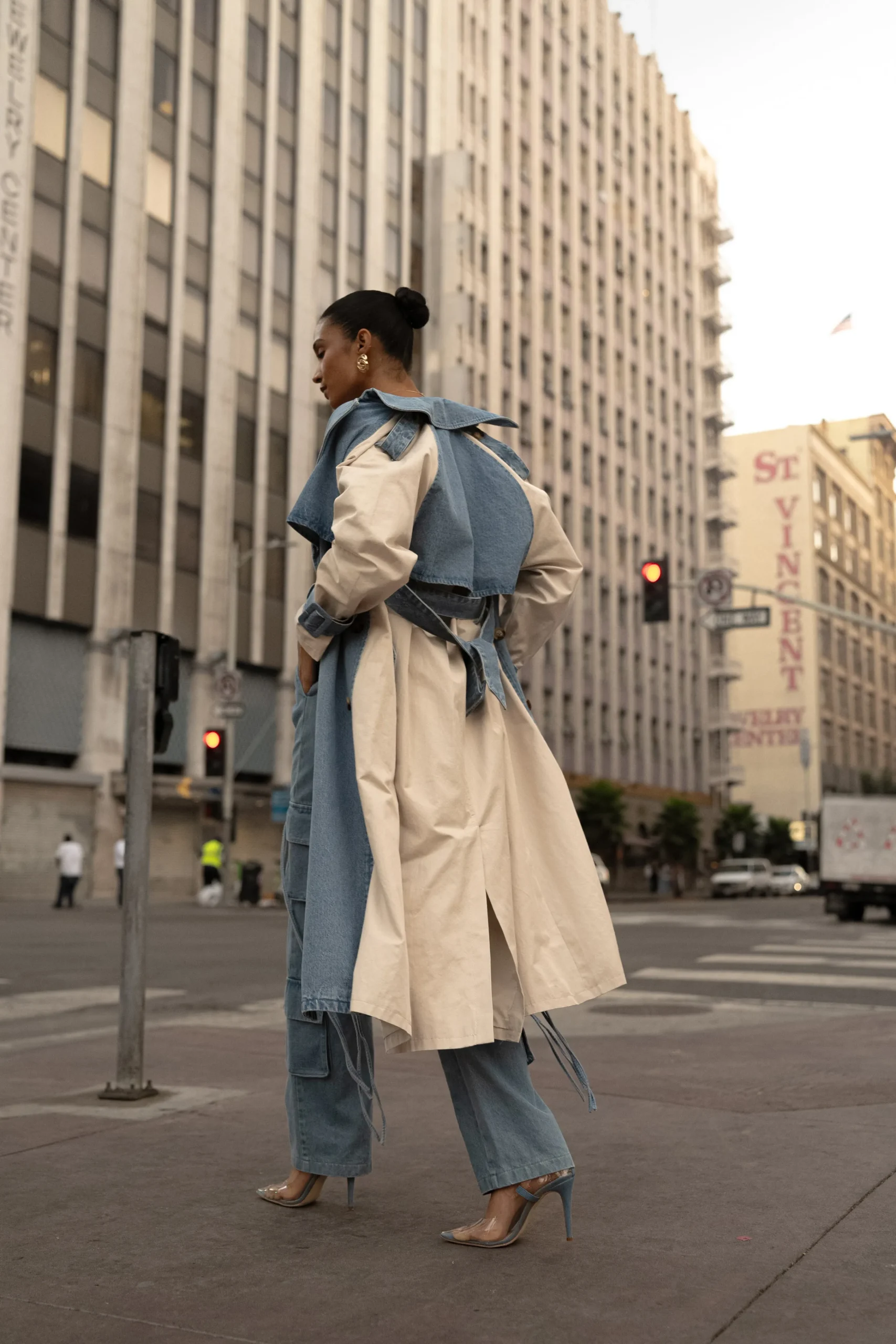 light_wash_denim_leighton_11.webp JLUXLABEL Light Wash Denim Leighton Belted Contrast Coat