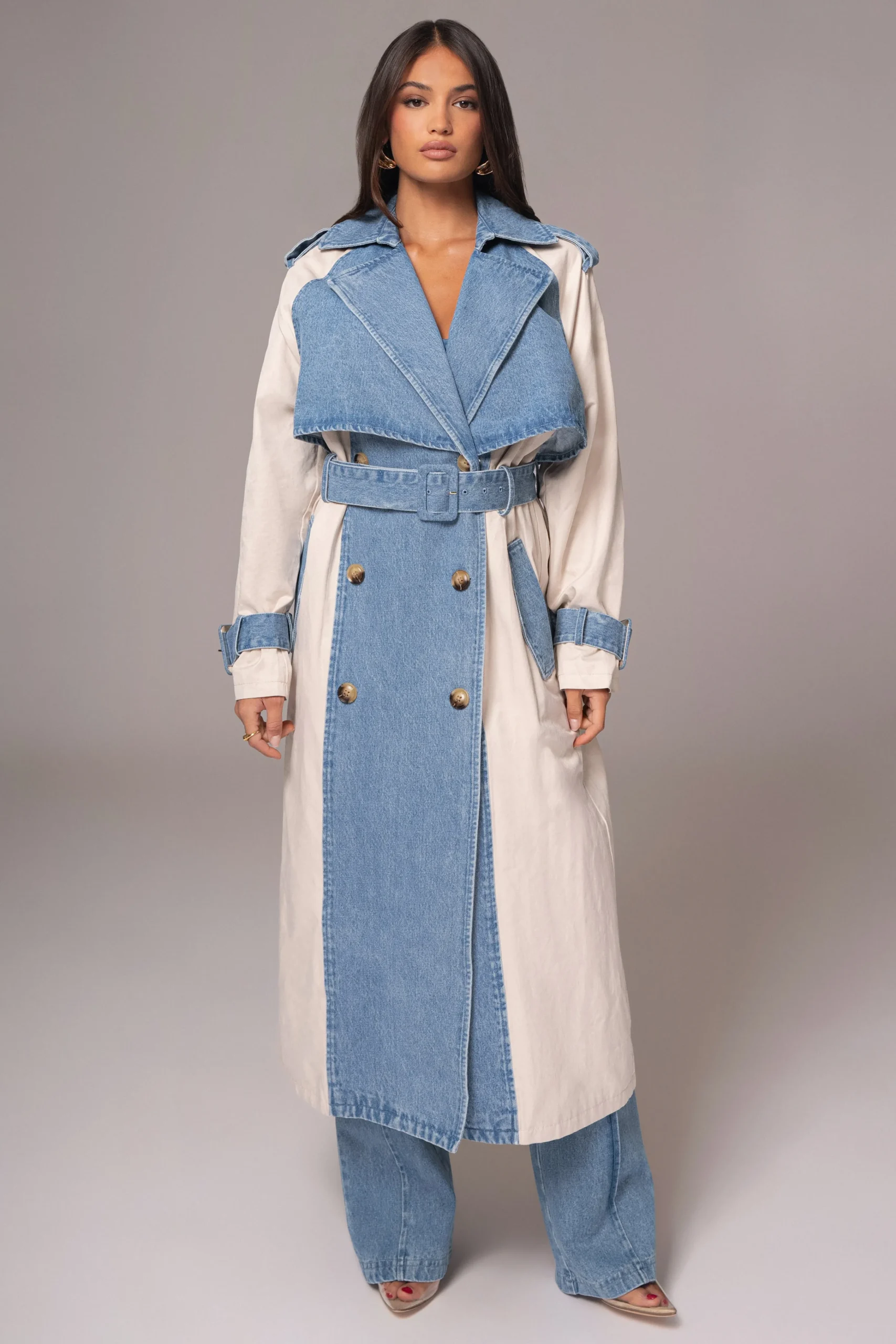 light_wash_denim_leighton_7.webp JLUXLABEL Light Wash Denim Leighton Belted Contrast Coat