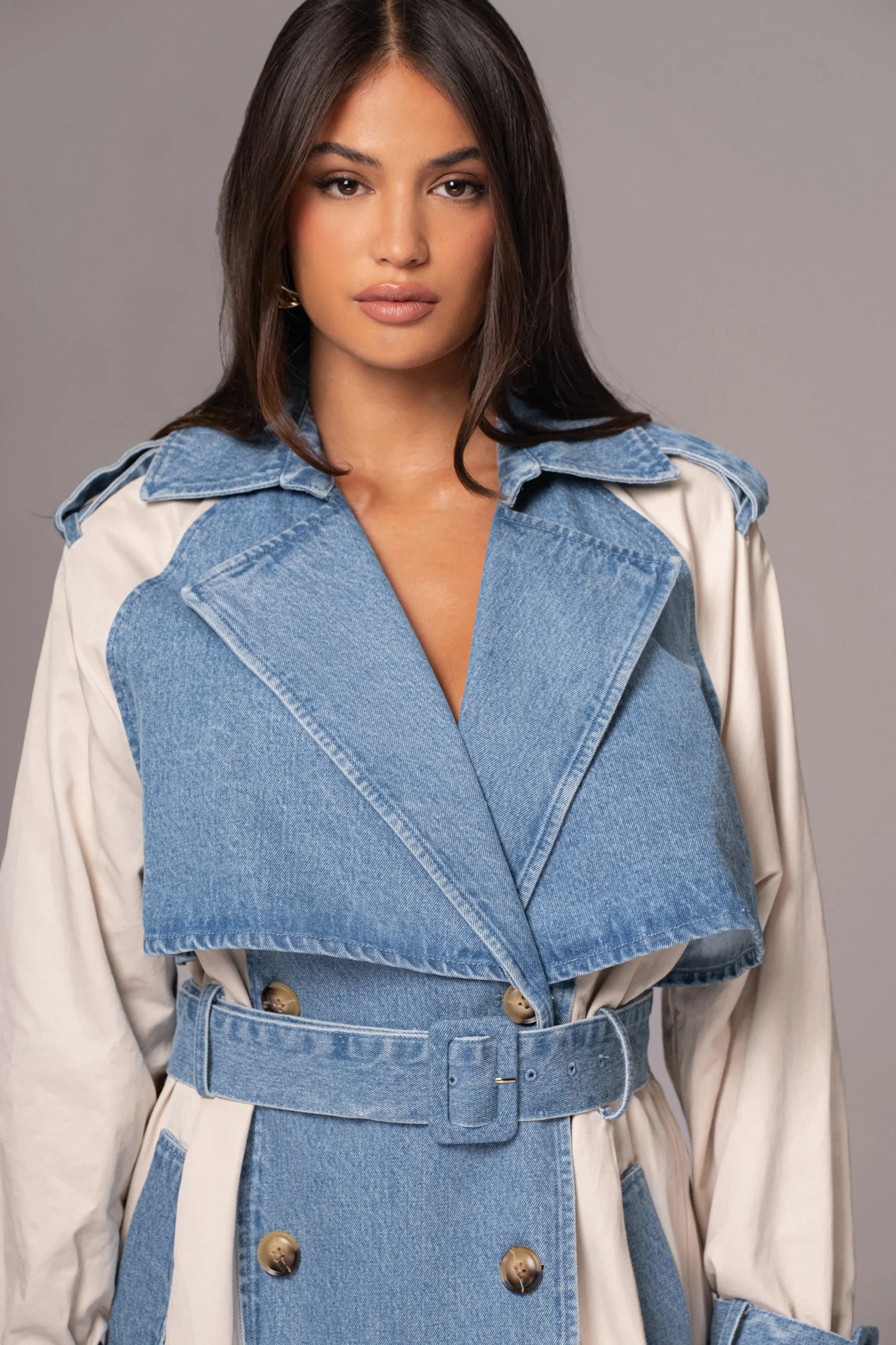 light_wash_denim_leighton_9.webp JLUXLABEL Light Wash Denim Leighton Belted Contrast Coat