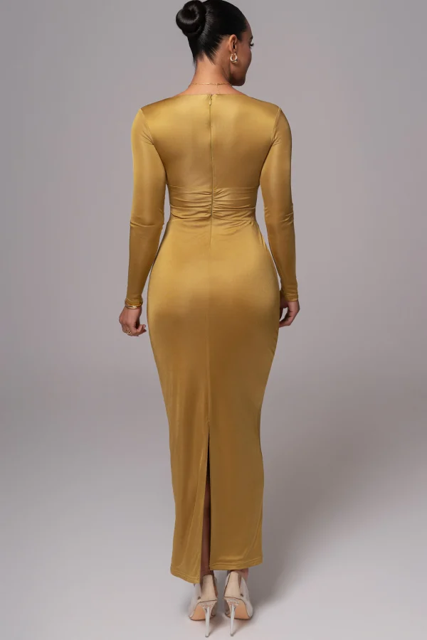 JLUXLABEL Lime Soiree Cutout Maxi Dress
