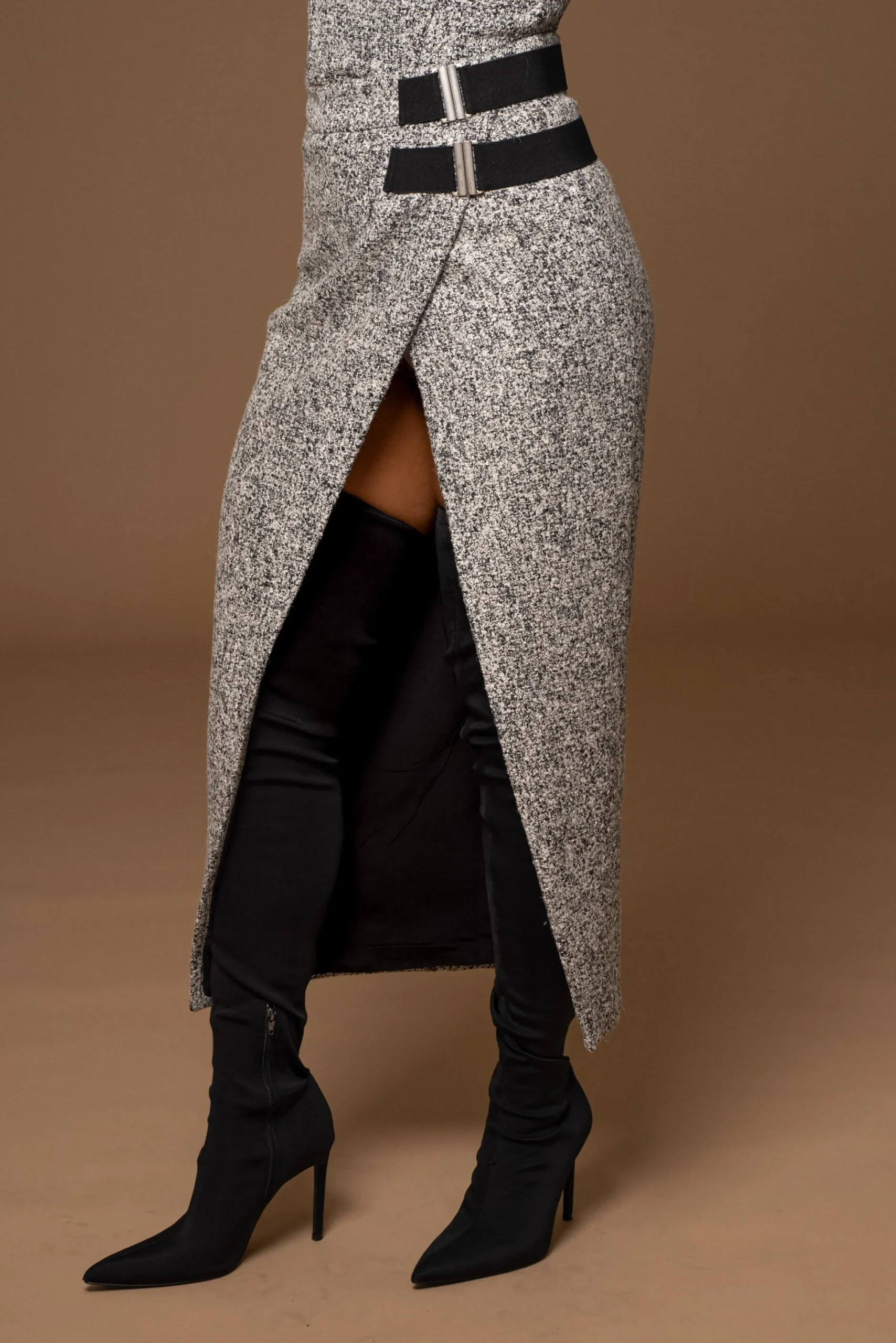 lt_grey_gisele_tweed_slit_9.webp JLUXLABEL Lt. Grey Gisele Tweed Slit Skirt