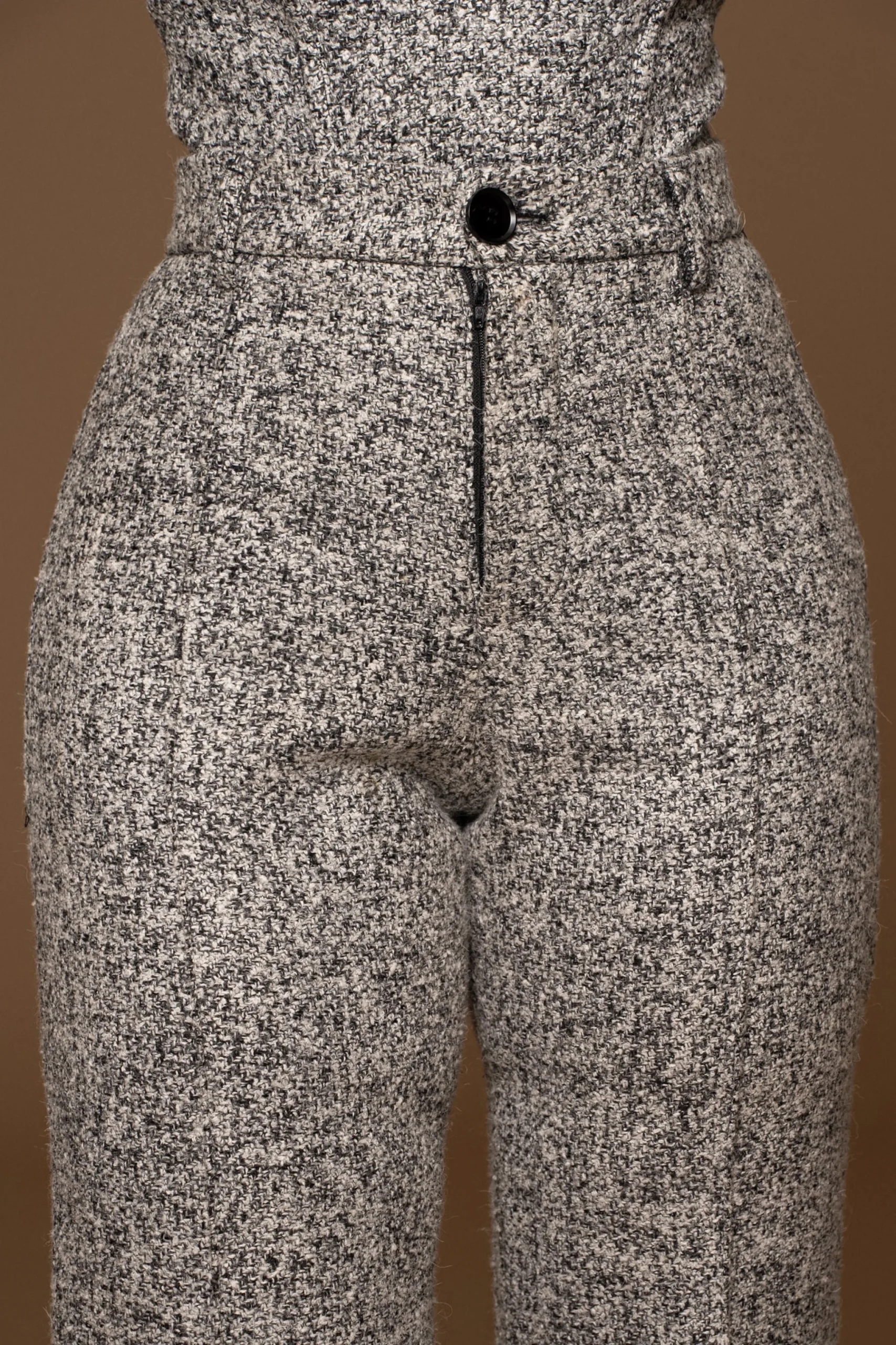 lt_grey_stay_sharp_tweed__22.webp JLUXLABEL Lt. Grey Stay Sharp Tweed Trouser