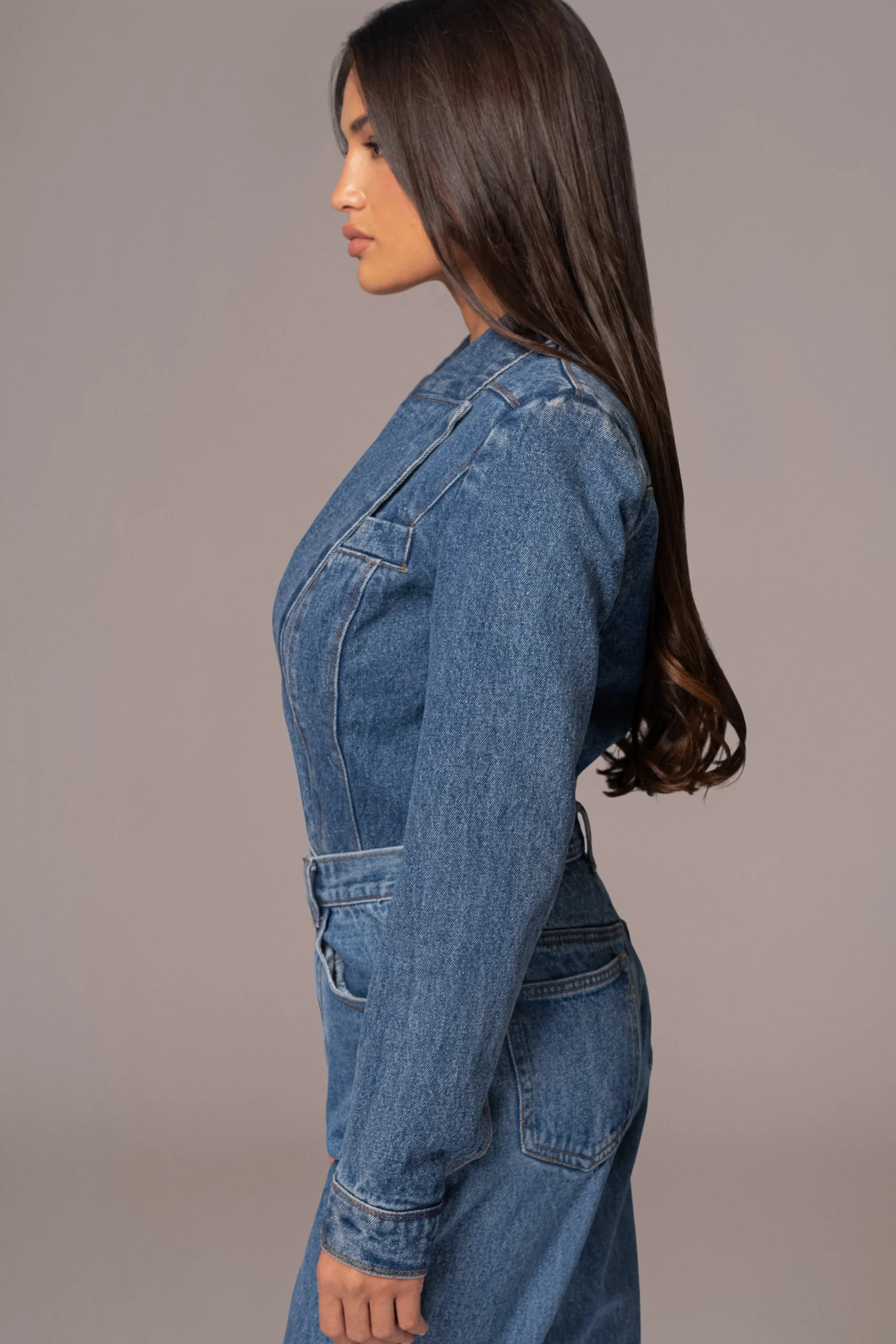 medium_wash_dominica_stru_18.webp JLUXLABEL Medium Wash Dominica Structured Denim Bodysuit
