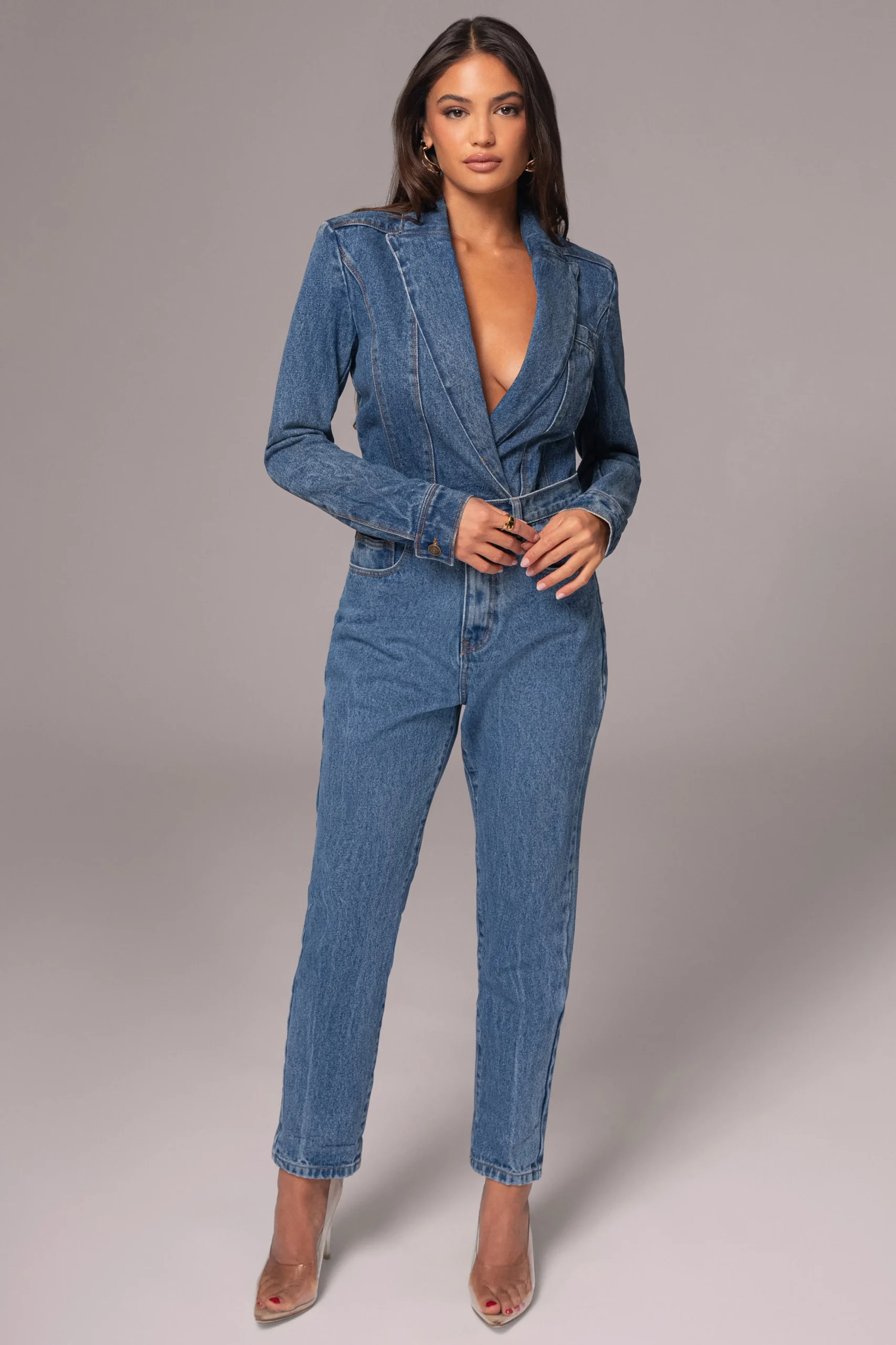 medium_wash_dominica_stru_7.webp JLUXLABEL Medium Wash Dominica Structured Denim Bodysuit