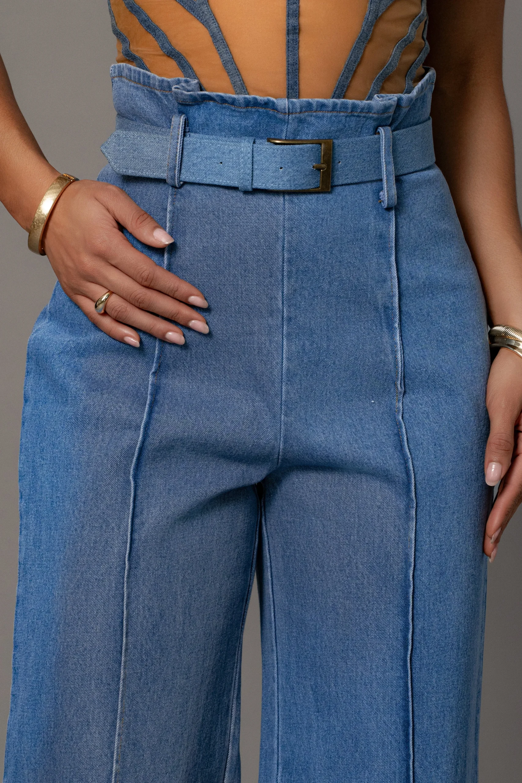 medium_wash_minka_paper_b_2.webp JLUXLABEL Medium Wash Minka Paper Bag Flare Leg Pants