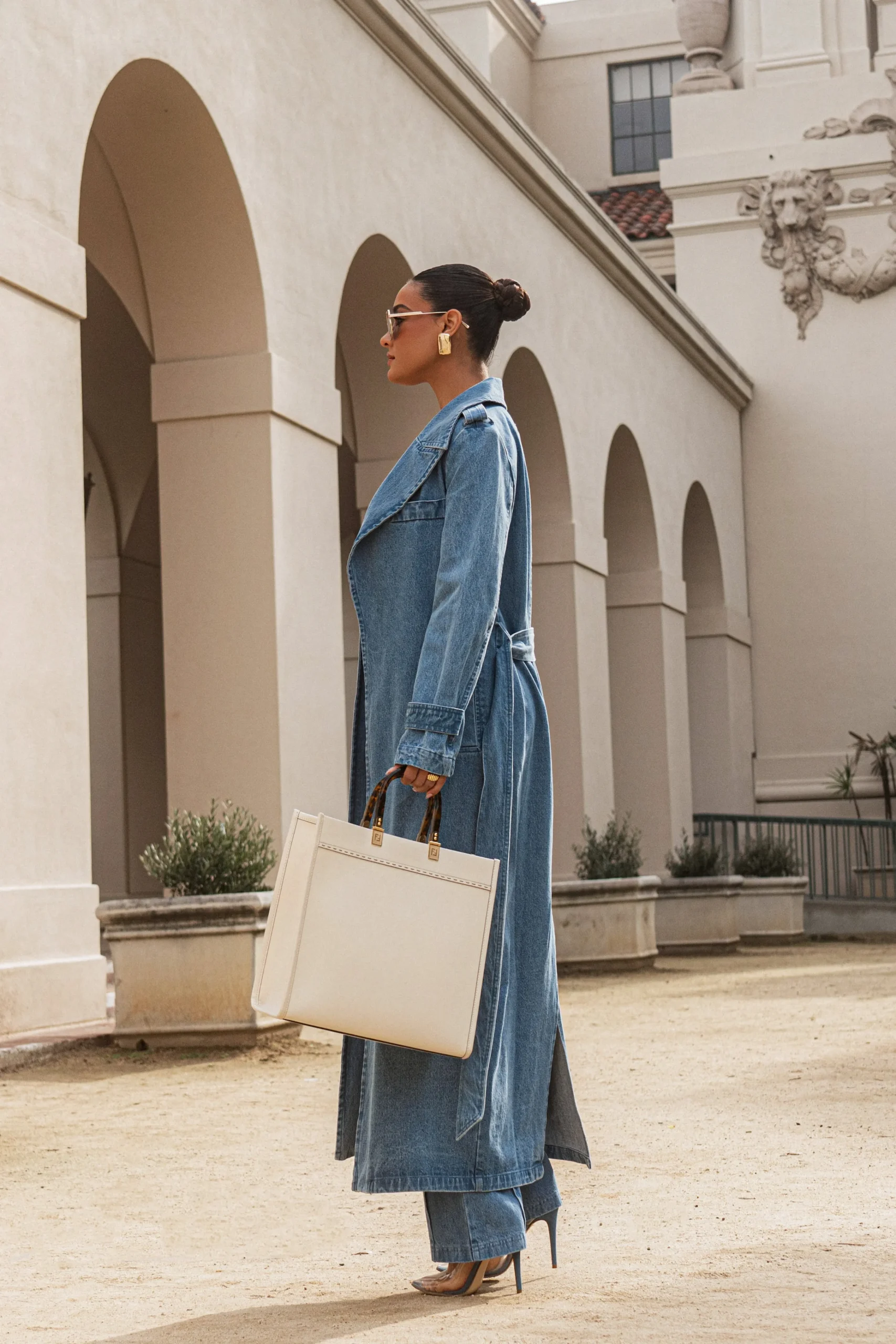 medium_wash_savannah_belt_11.webp JLUXLABEL Medium Wash Savannah Belted Denim Coat