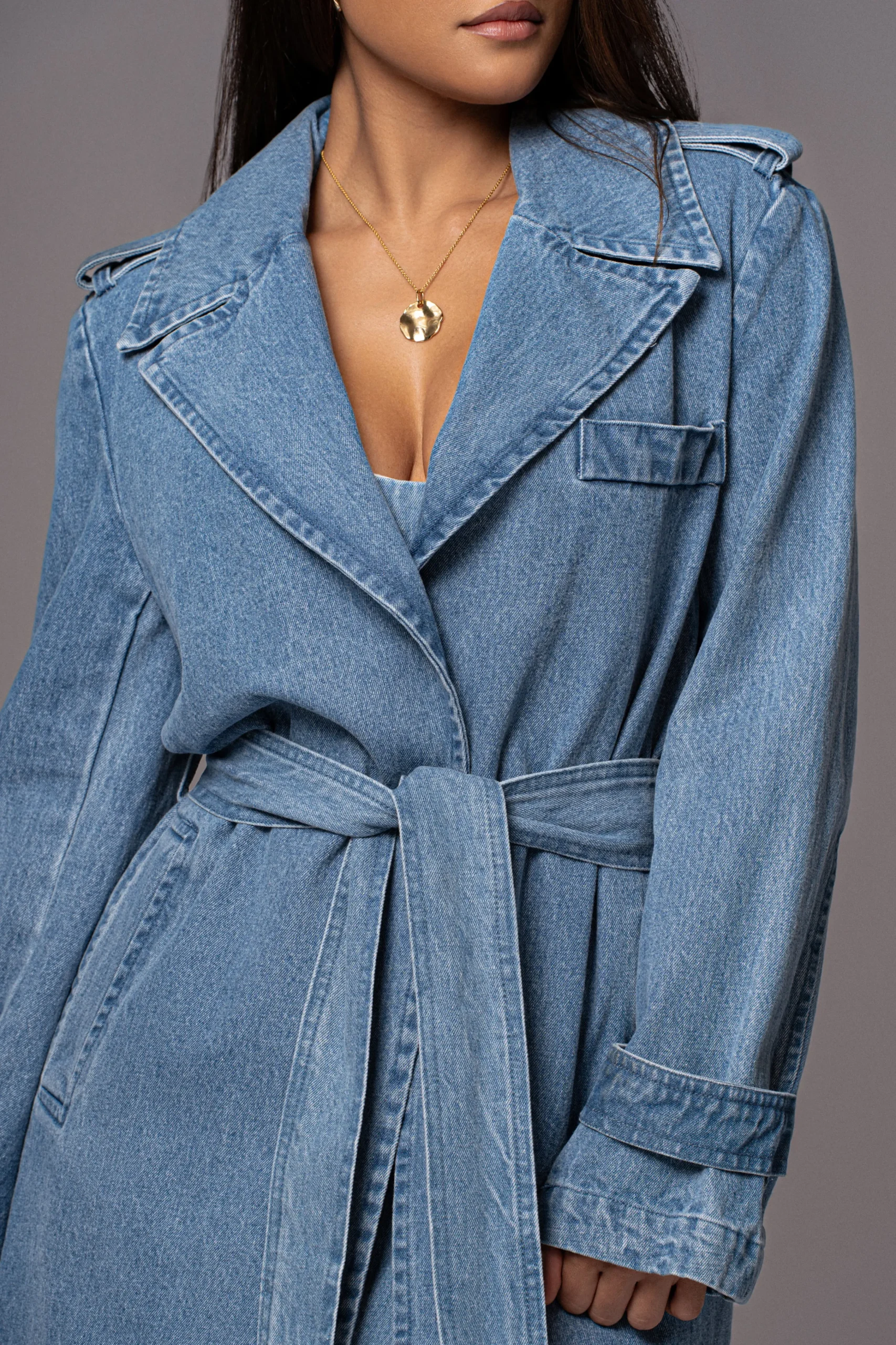 medium_wash_savannah_belt_8.webp JLUXLABEL Medium Wash Savannah Belted Denim Coat
