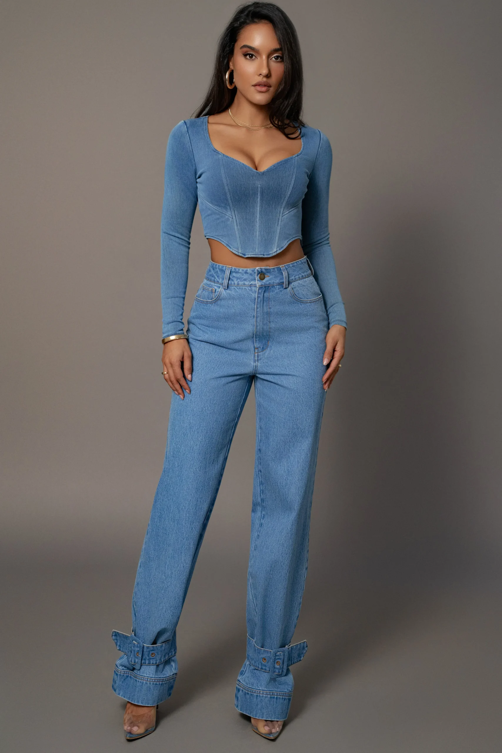 medium_wash_tesa_sweethea_2.webp JLUXLABEL Medium Wash Tesa Sweetheart Denim Top