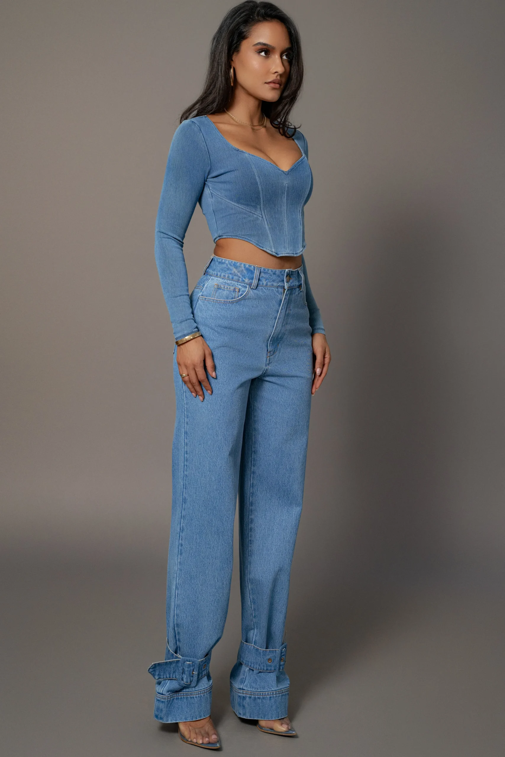 medium_wash_tesa_sweethea_6.webp JLUXLABEL Medium Wash Tesa Sweetheart Denim Top