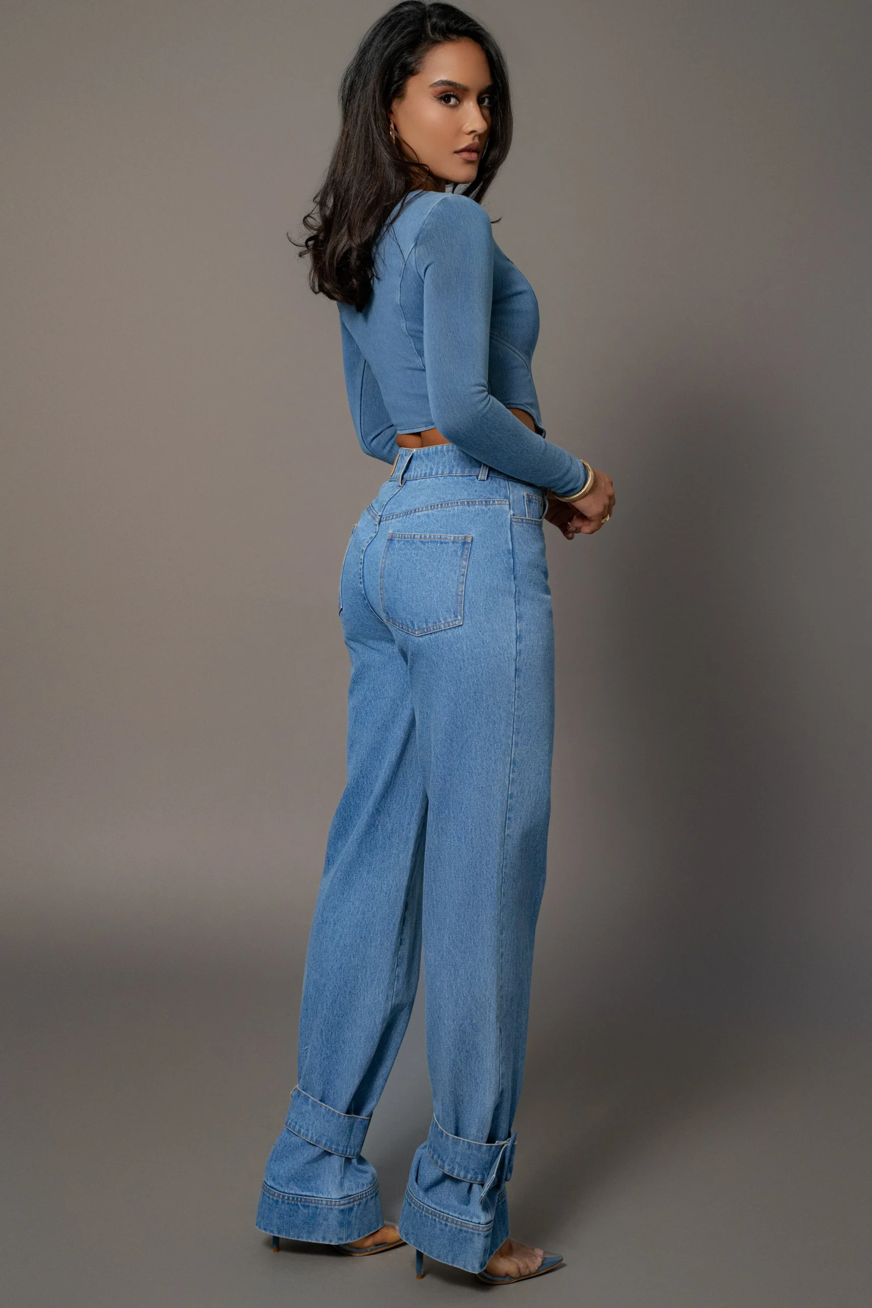medium_wash_tesa_sweethea_7.webp JLUXLABEL Medium Wash Tesa Sweetheart Denim Top