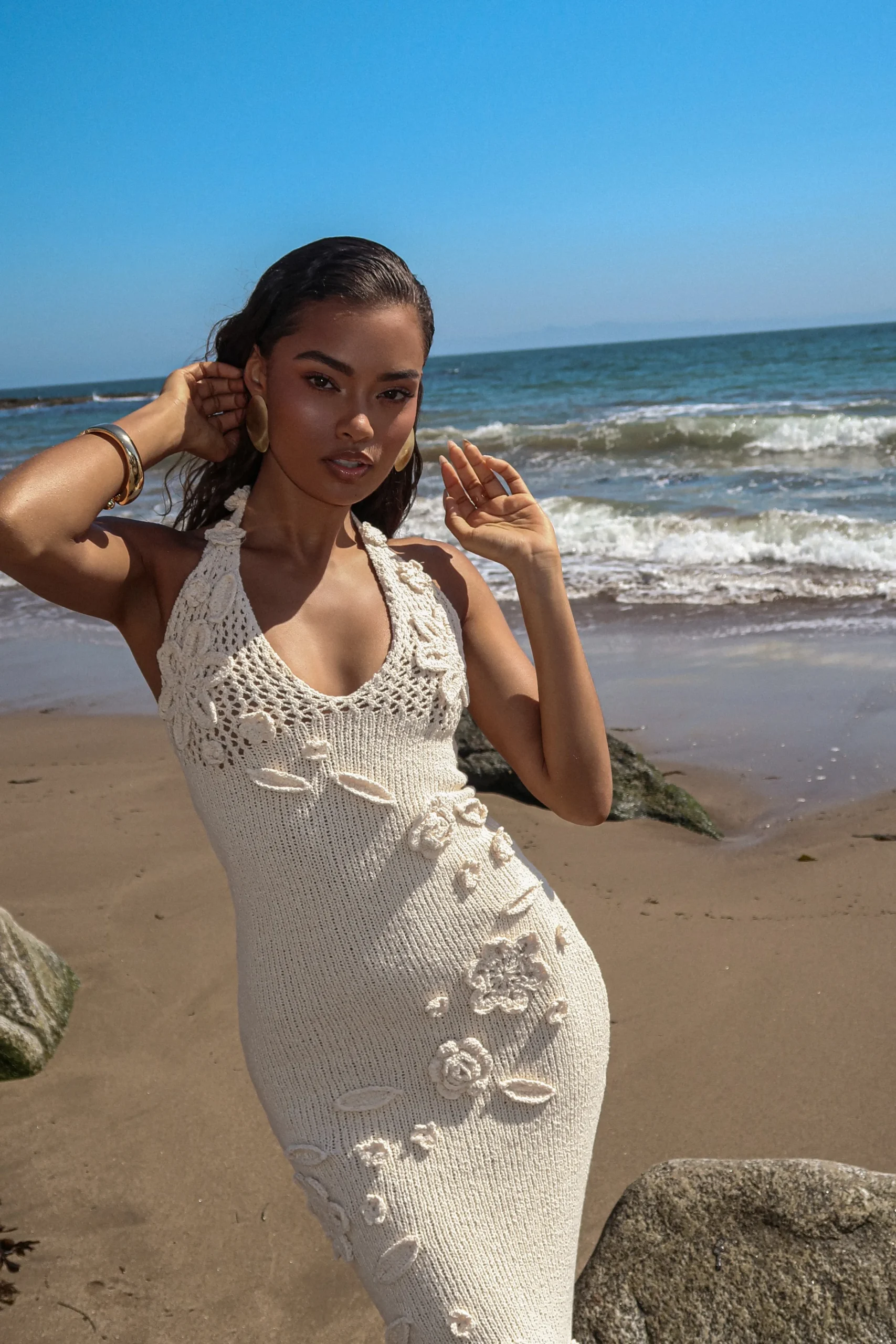milk_seaside_halter_maxi__4.webp JLUXLABEL Milk Seaside Halter Maxi Dress