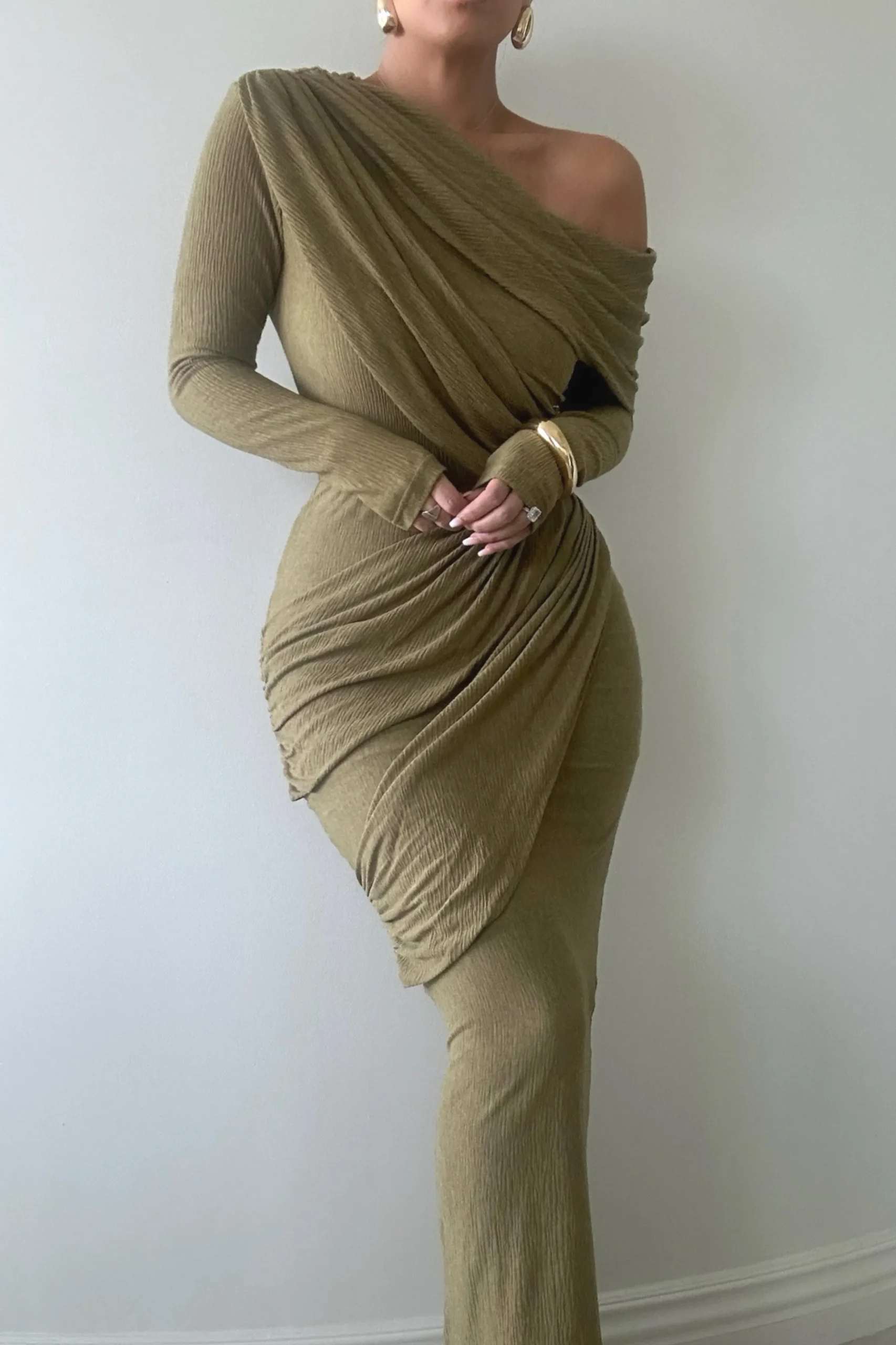 moss_textured_one_shoulde_0.webp JLUXLABEL Moss Textured One Shoulder Bodysuit