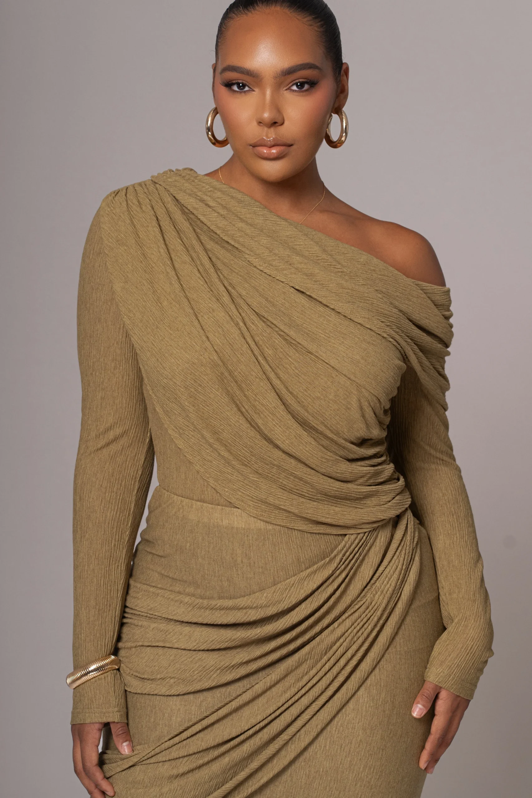 moss_textured_one_shoulde_1.webp JLUXLABEL Moss Textured One Shoulder Bodysuit