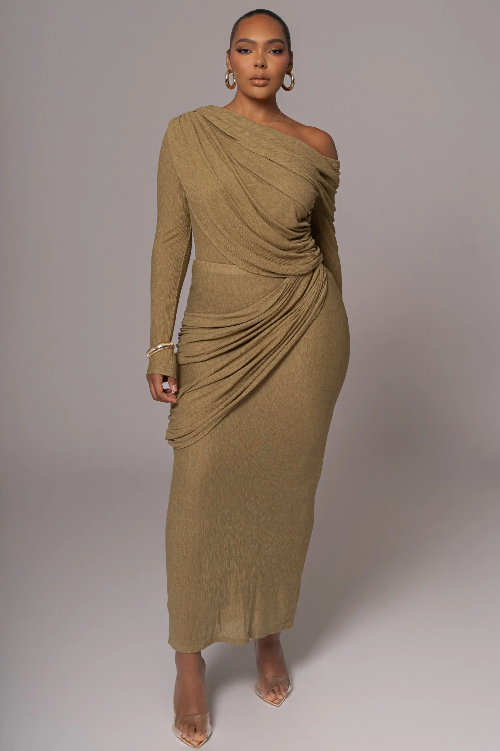 moss_textured_one_shoulde_2.webp JLUXLABEL Moss Textured One Shoulder Bodysuit