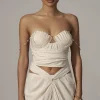 JLUXLABEL Natural Arielle Bustier Top
