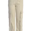JLUXLABEL Natural Better Half Linen Utility Pants