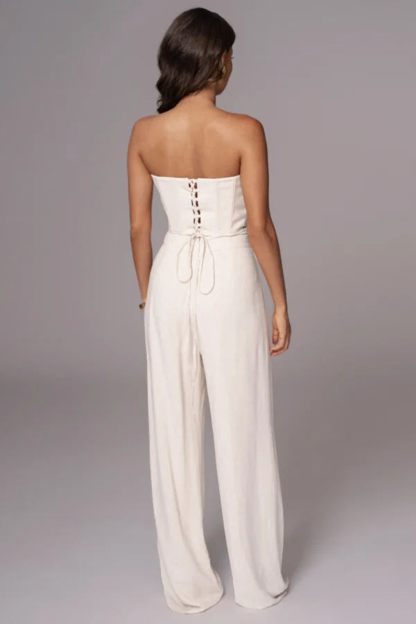 JLUXLABEL Natural Beyond The Sea Linen Corset