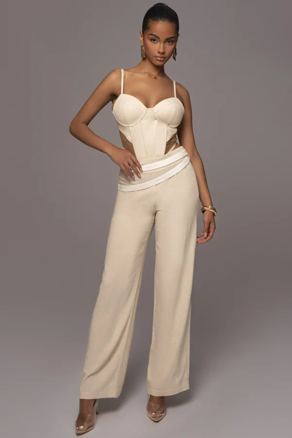 JLUXLABEL Natural Horizon Linen Corset