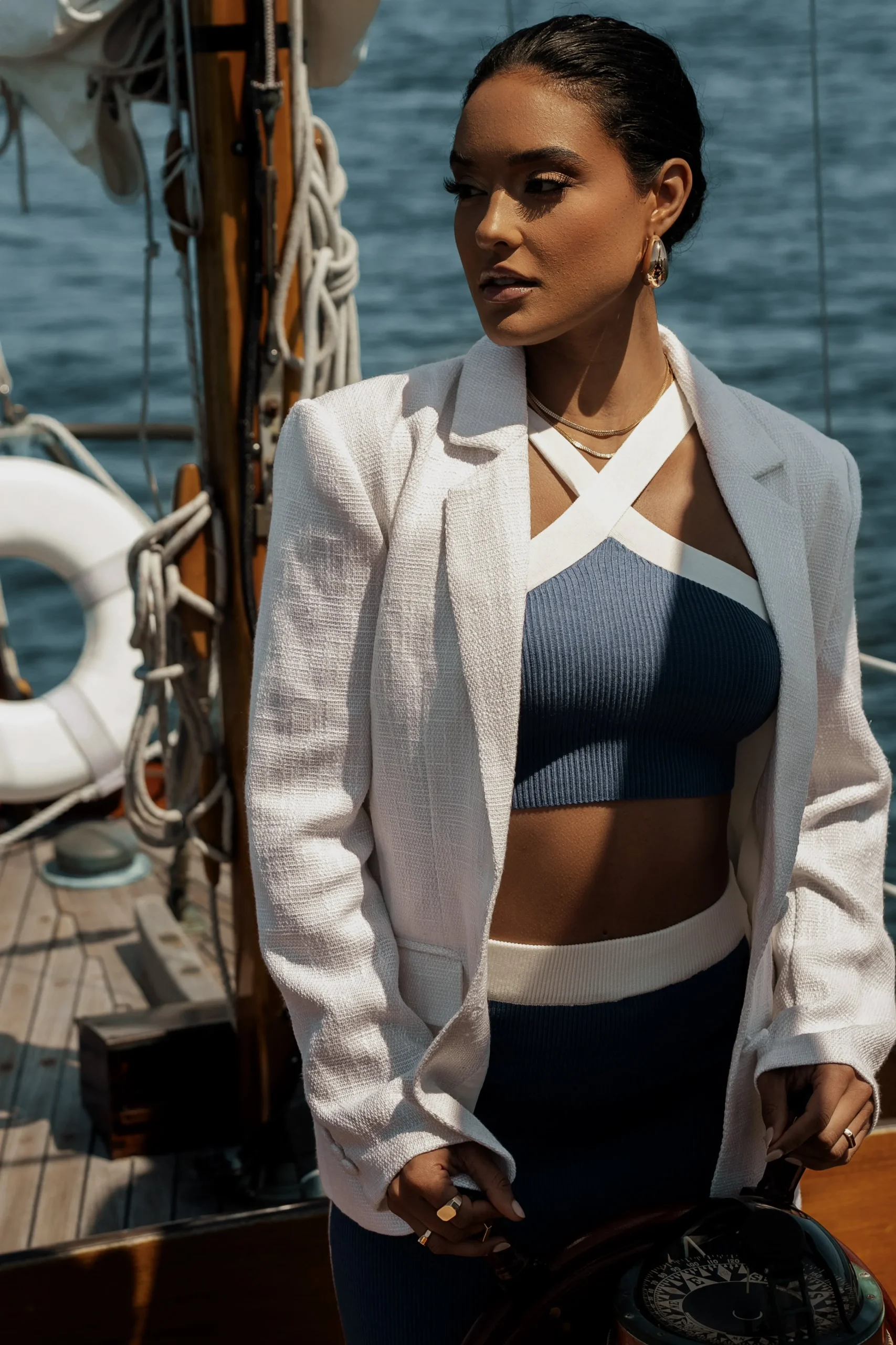 navy_heartbreaker_twopiec_3.webp JLUXLABEL Navy Heartbreaker Two-Piece Skirt Set
