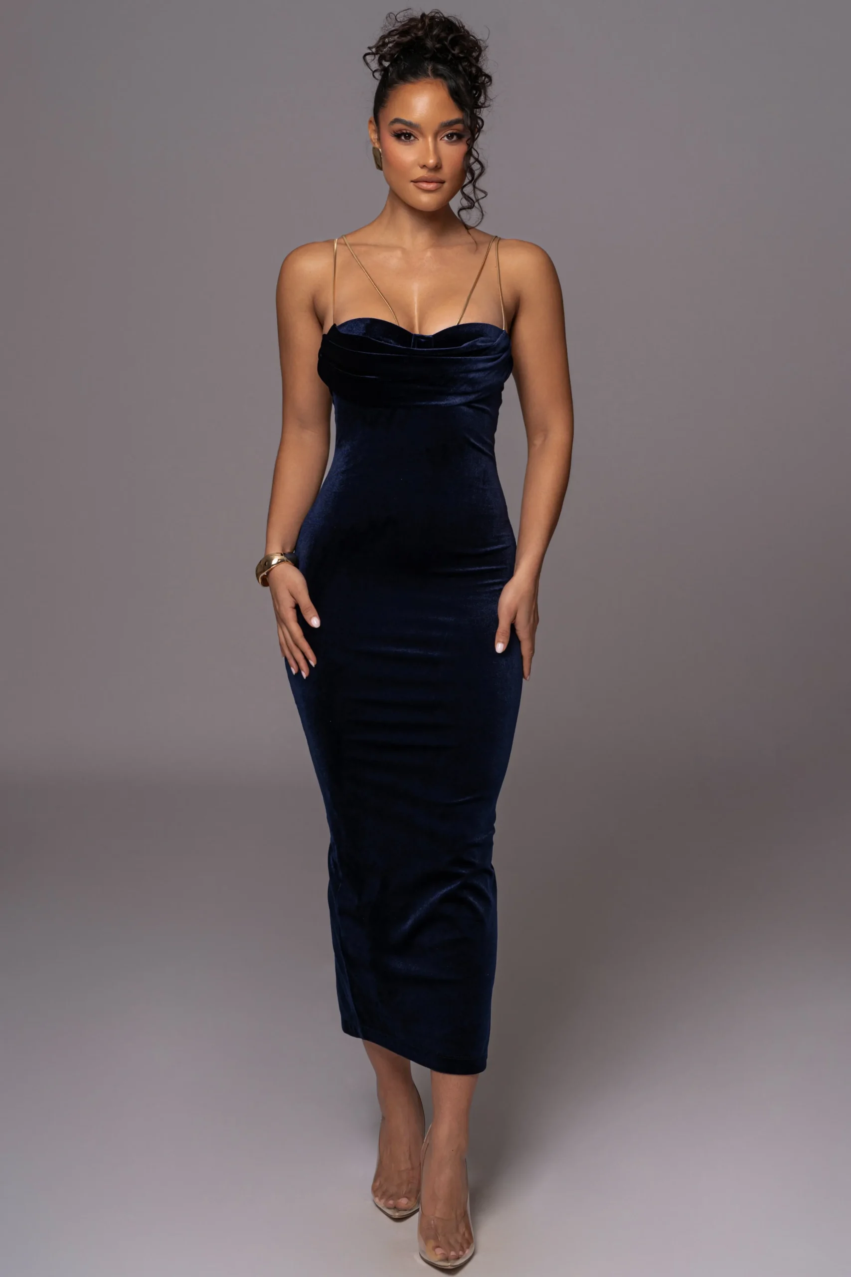 navy_josanna_velvet_midi__0.webp JLUXLABEL Navy JOSANNA VELVET MIDI DRESS