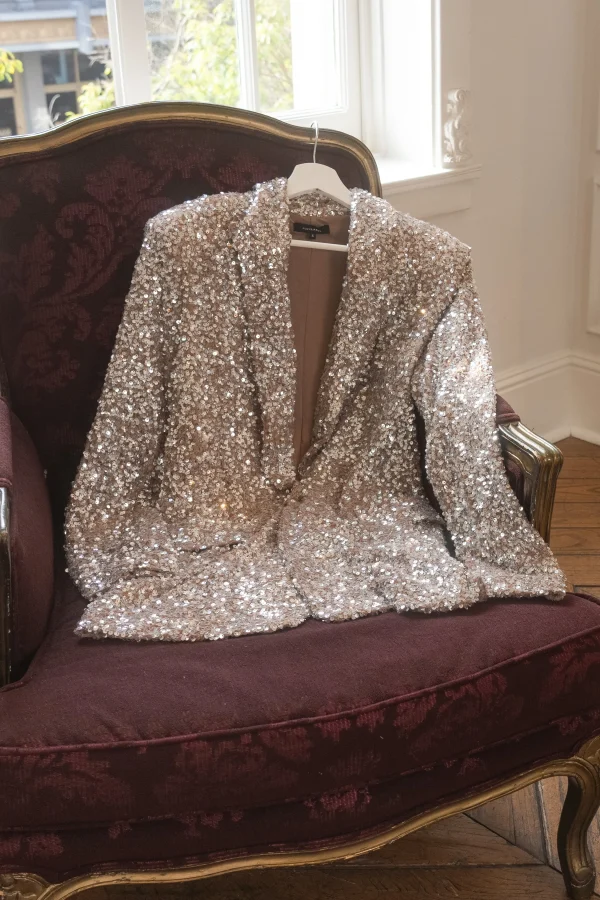 JLUXLABEL Nixie Sequin Oversized Blazer