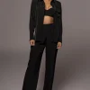 JLUXLABEL Noir Misty Button Up