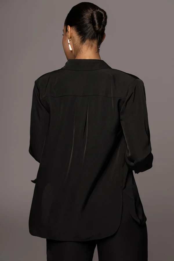JLUXLABEL Noir Misty Button Up