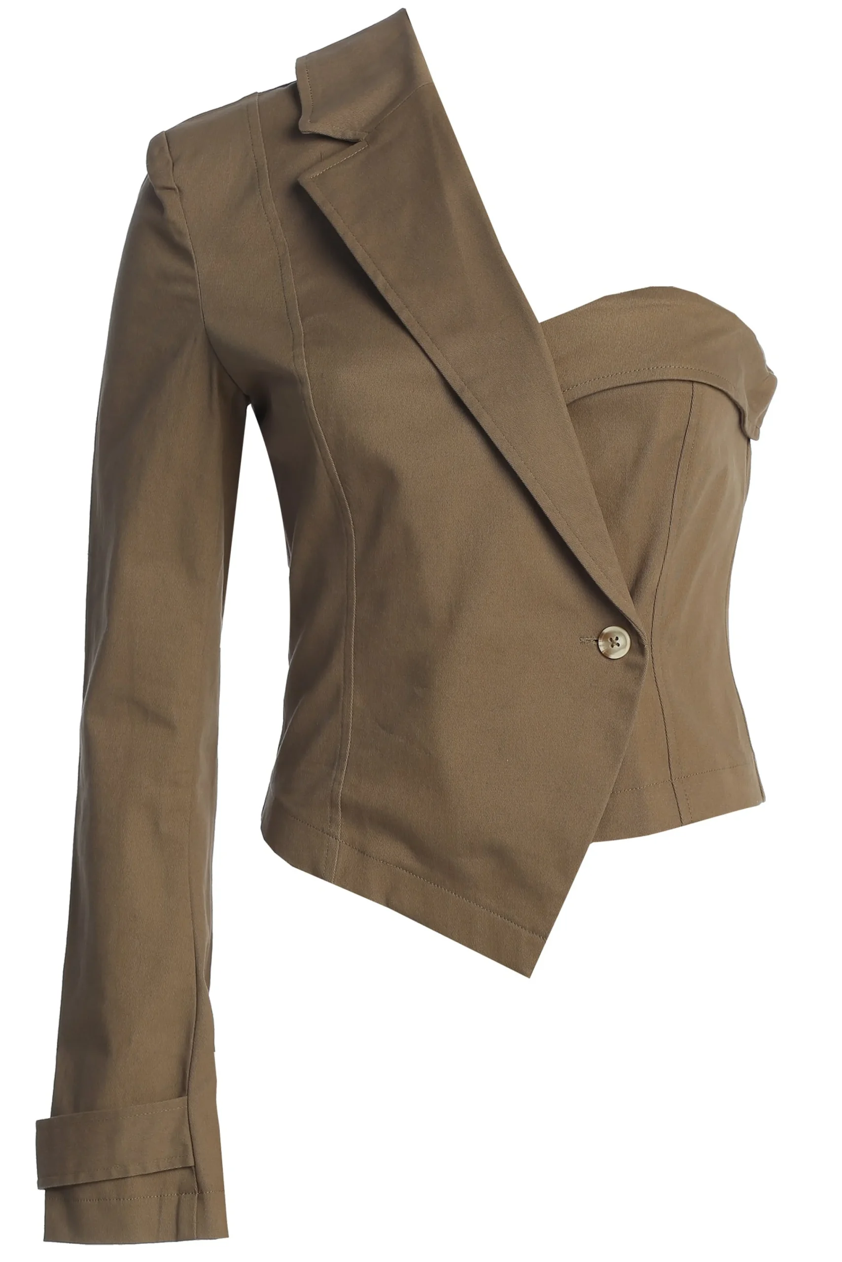 olive_amal_one_shoulder_t_2.webp JLUXLABEL Olive Amal One Shoulder Top