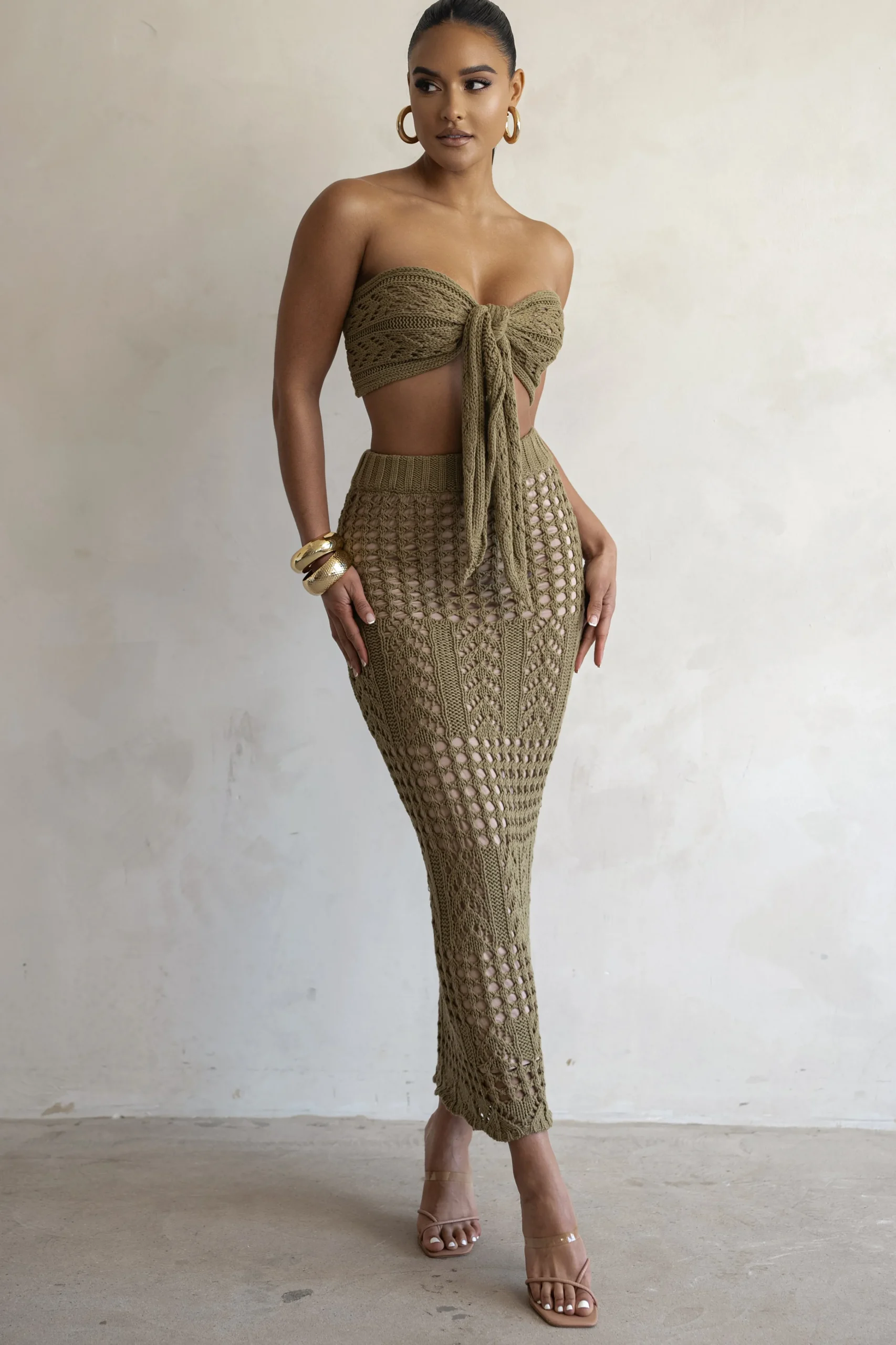 olive_caribbean_skies_ski_0.webp JLUXLABEL Olive Caribbean Skies Skirt Set