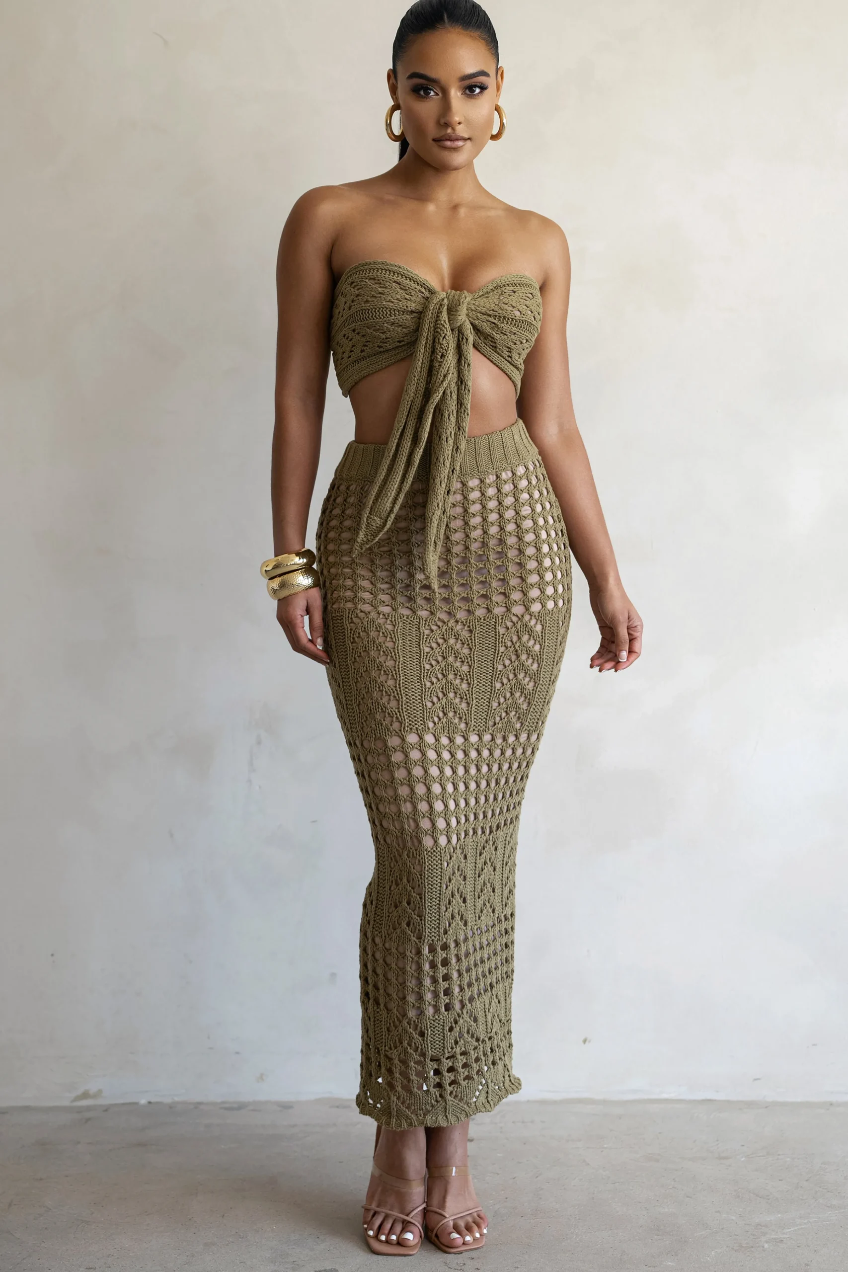 olive_caribbean_skies_ski_2.webp JLUXLABEL Olive Caribbean Skies Skirt Set