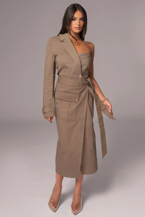 JLUXLABEL Olive City Life Cargo Skirt