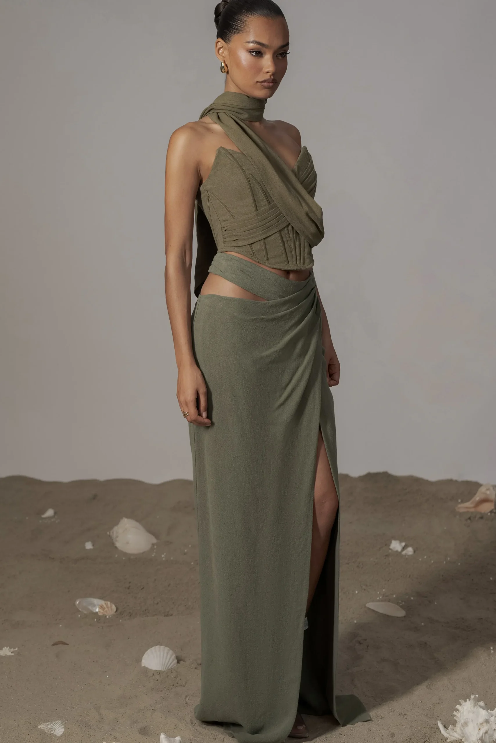 olive_coastal_bliss_linen_4.webp JLUXLABEL Olive Coastal Bliss Linen Bustier