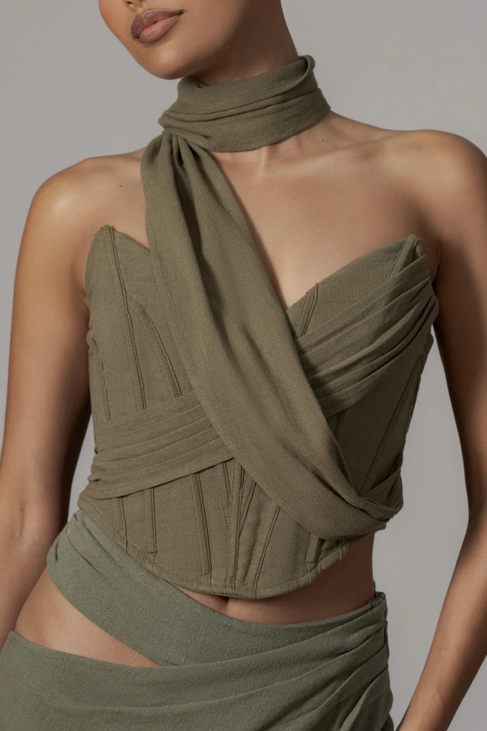 olive_coastal_bliss_linen_9.webp JLUXLABEL Olive Coastal Bliss Linen Bustier