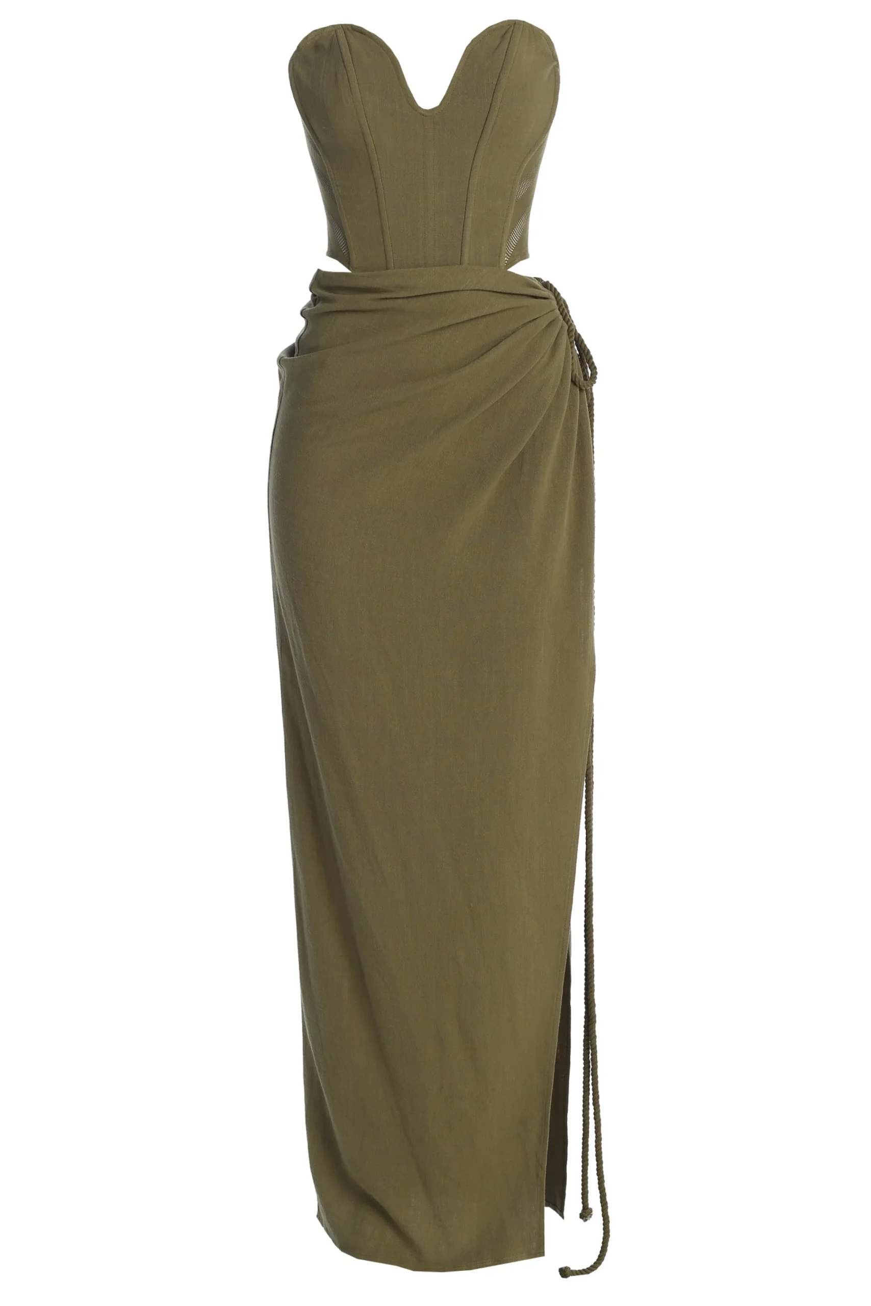 olive_destination_linen_s_2.webp JLUXLABEL Olive Destination Linen Skirt Set