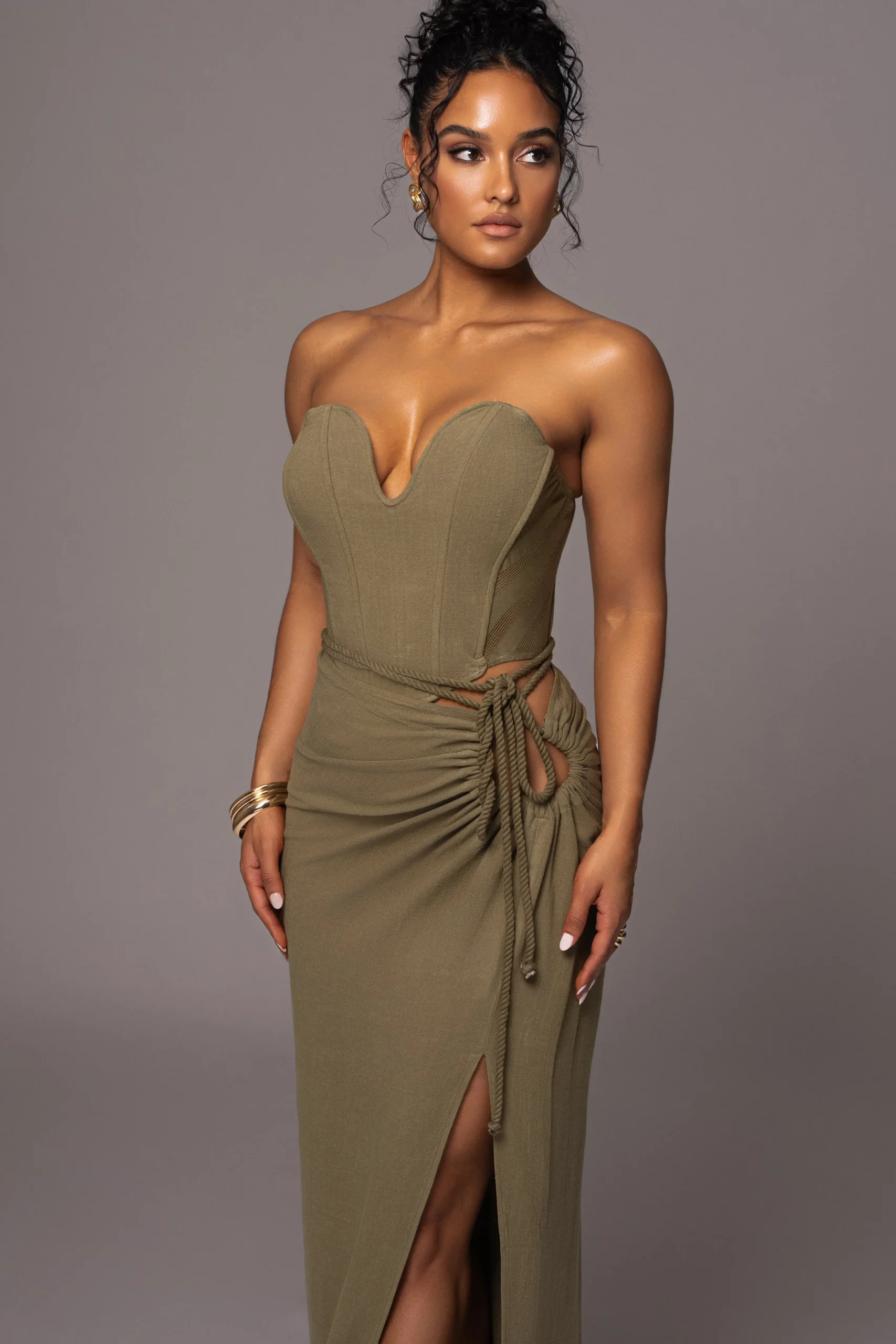 olive_destination_linen_s_9.webp JLUXLABEL Olive Destination Linen Skirt Set
