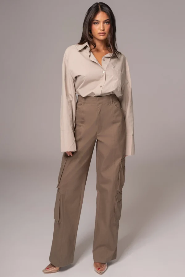 JLUXLABEL Olive Double Take Cargo Pants