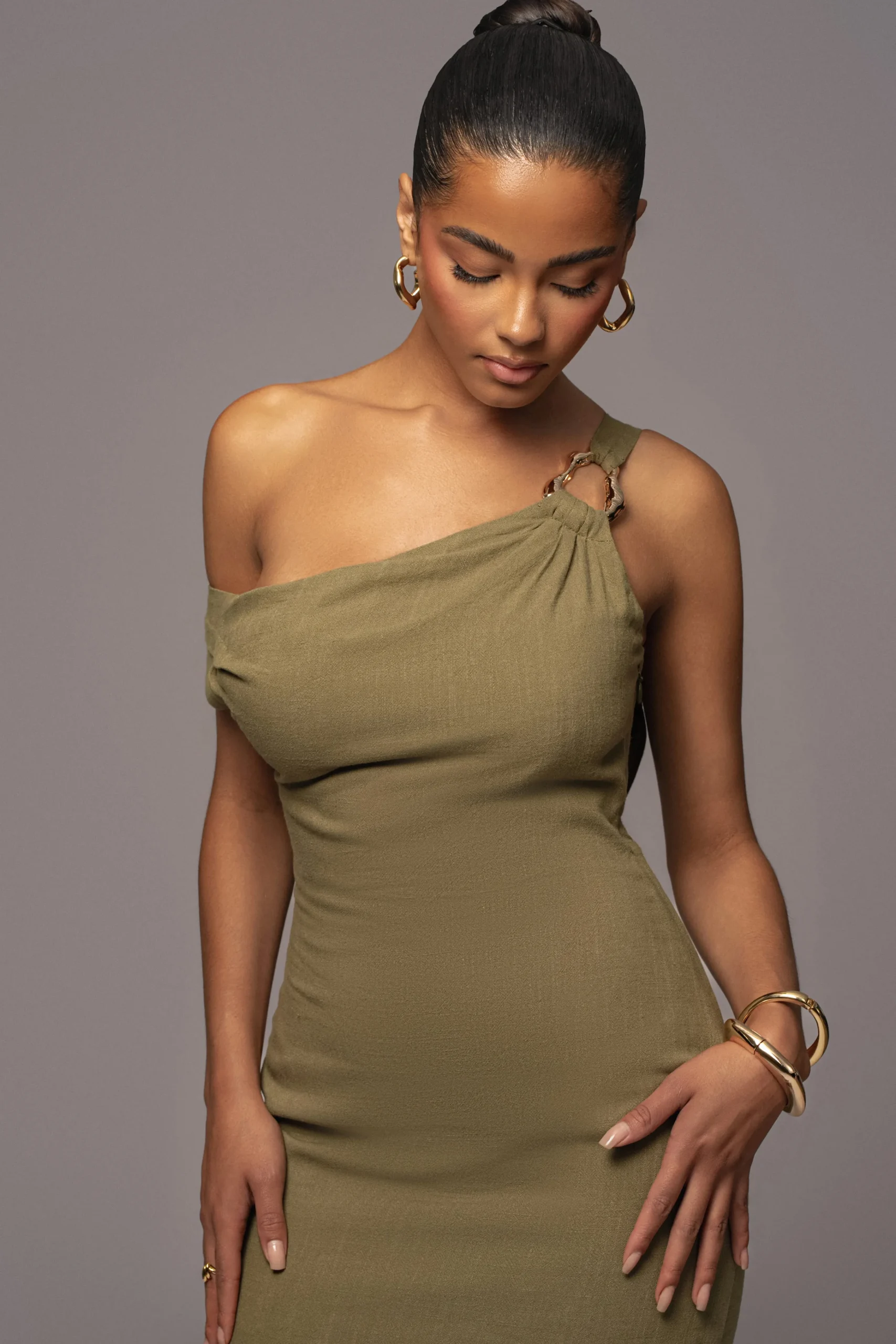 olive_escape_linen_dress_2.webp JLUXLABEL Olive Escape Linen Dress