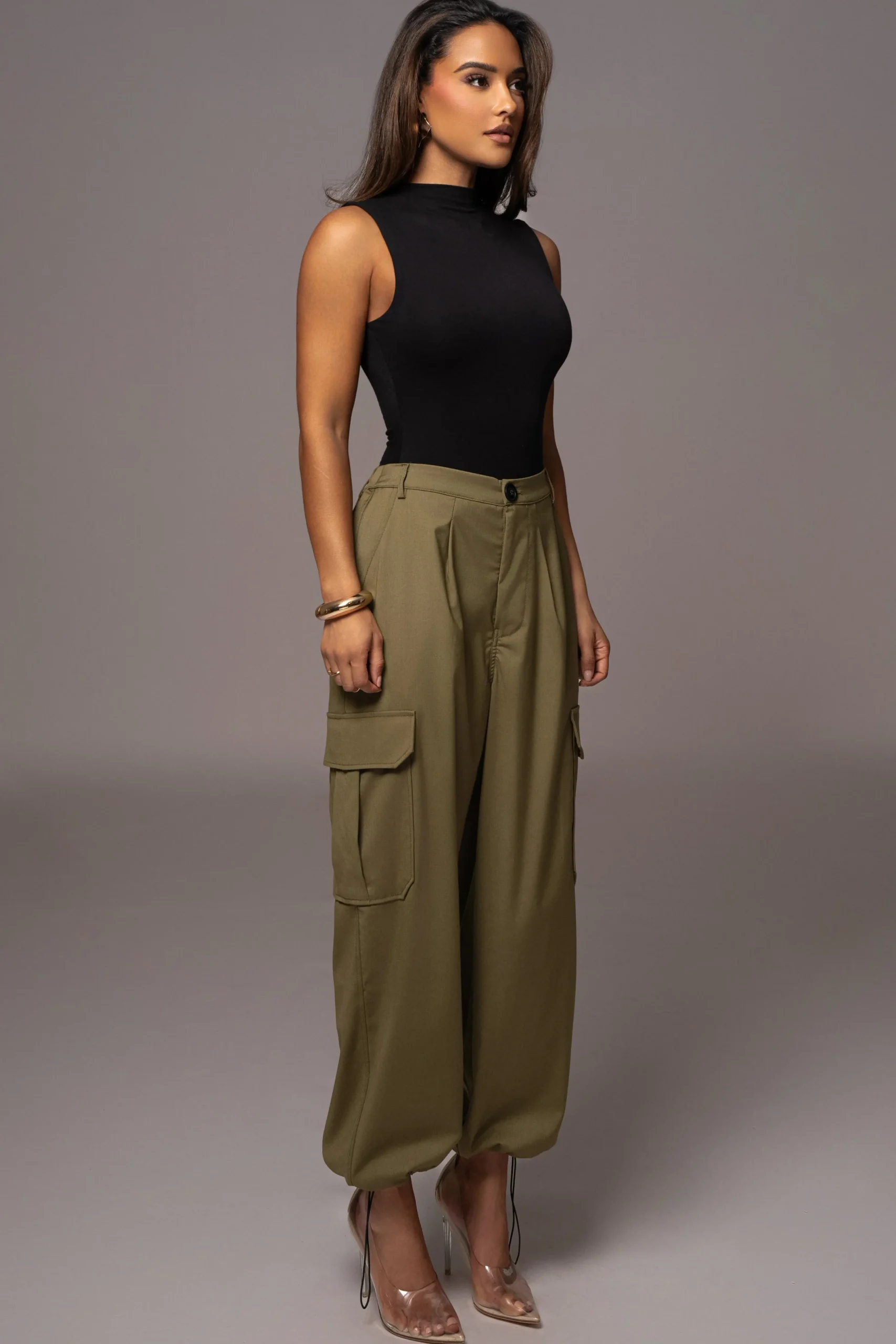 olive_fast_track_drawstri_2.webp JLUXLABEL Olive Fast Track Drawstring Joggers