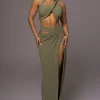 JLUXLABEL Olive New Age Two Piece Skirt Set