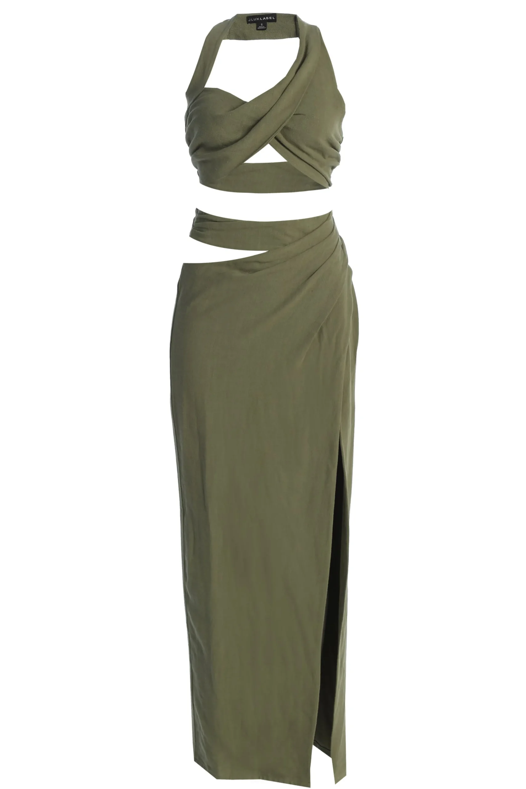 olive_new_age_two_piece_s_2.webp JLUXLABEL Olive New Age Two Piece Skirt Set