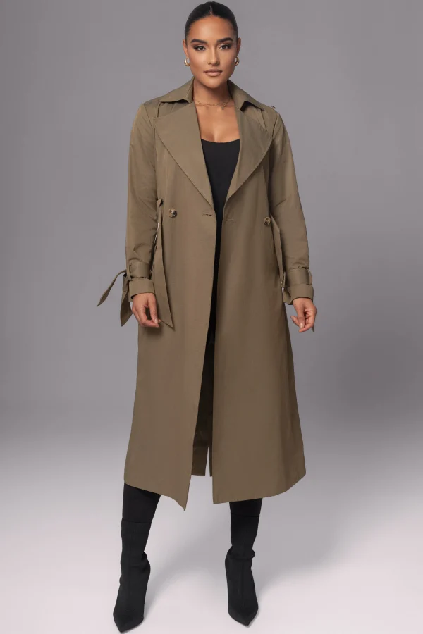 JLUXLABEL Olive The Classic Trench Coat