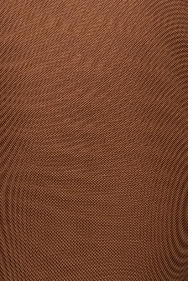 JLUXLABEL Pecan Mesh Essentials Tank Bodysuit Undergarment