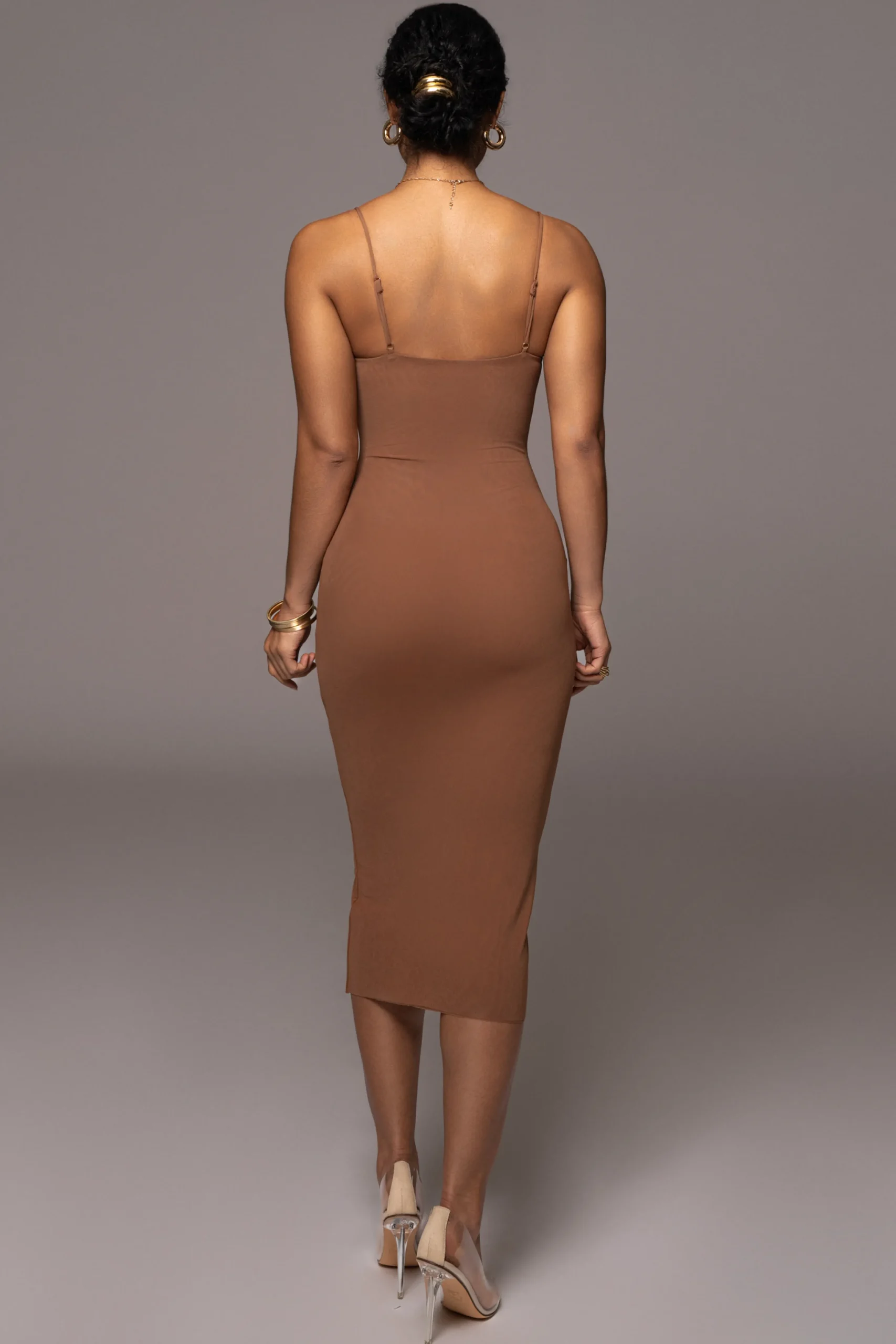 pecan_rochelle_mesh_midi__6.webp JLUXLABEL Pecan Rochelle Mesh Midi Dress