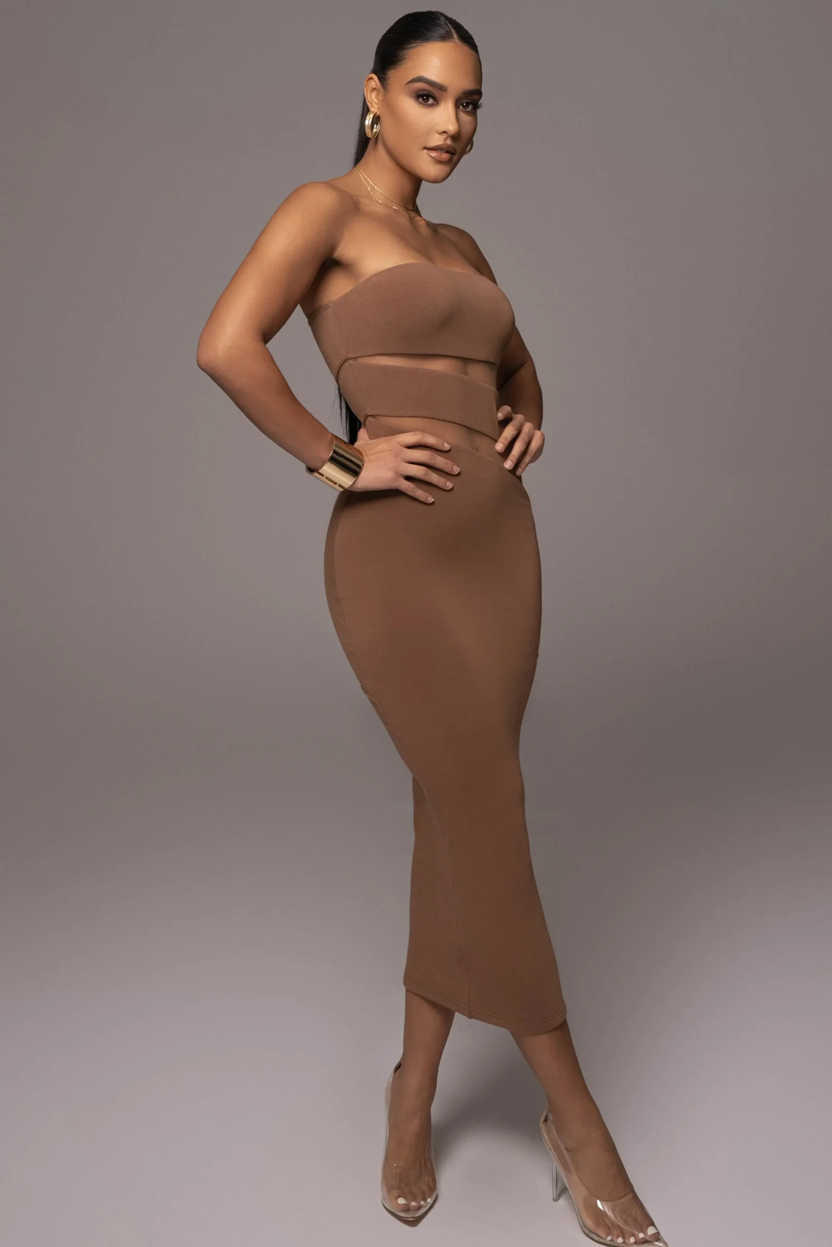pecan_unpredictable_midi__8.webp JLUXLABEL Pecan Unpredictable Midi Dress