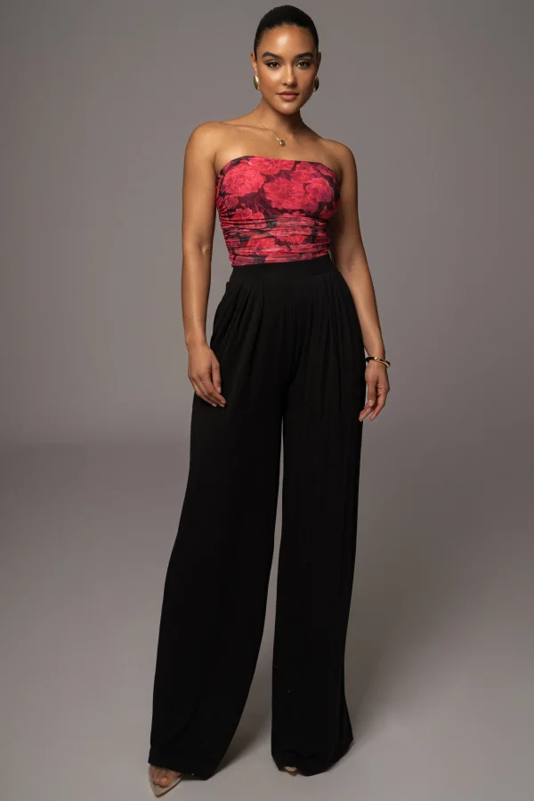 JLUXLABEL Pink Floral The Riviera Mesh Corset