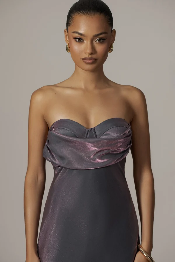 JLUXLABEL Purple Iridescent Visions Of You Dress