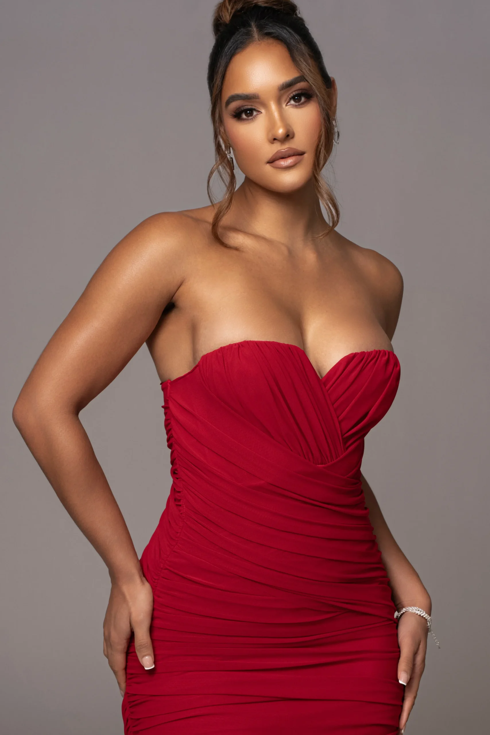 red_arcadia_mesh_midi_dre_4.webp JLUXLABEL Red Arcadia Mesh Midi Dress